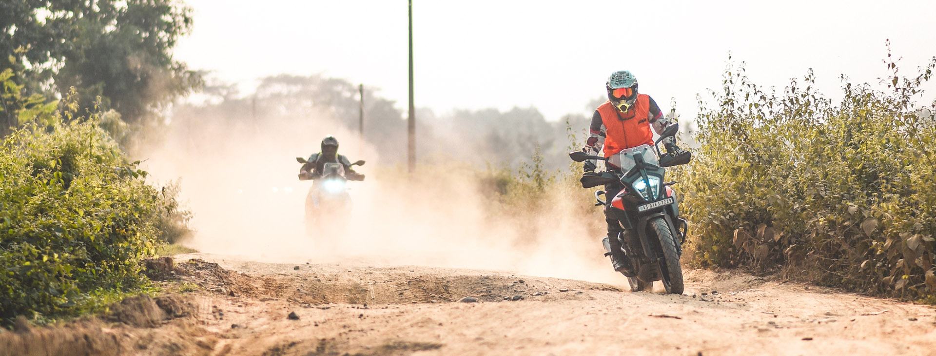 KTM Adventure 390 racing on offroad