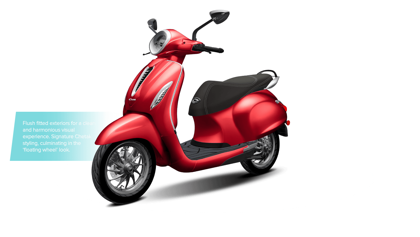 Chetak - A Brand new electric scooter - Price, Colours, Range